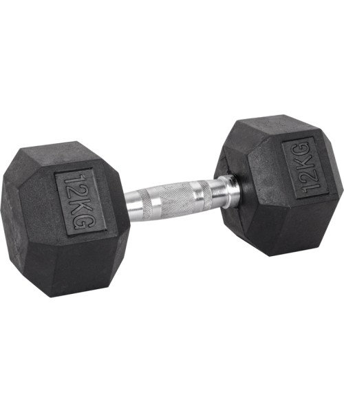 Hexagon Dumbbells inSPORTline: Šešiakampis hantelis inSPORTline HEX 12kg