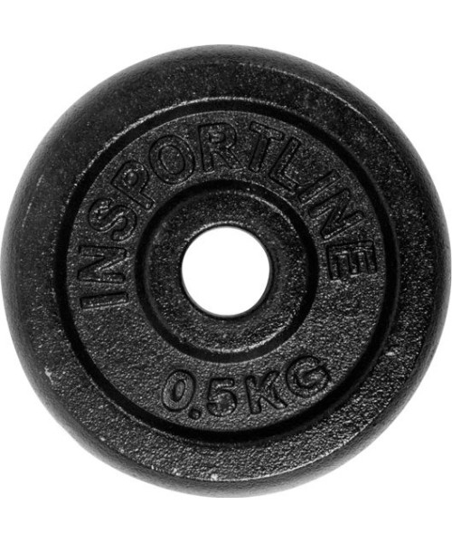 Steel inSPORTline Plates inSPORTline: Steel Weight Plate inSPORTline Blacksteel 0.5 kg