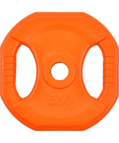 Rubber-Coated Ruberton Plates inSPORTline: Square Rubber-Coated Weight Plate inSPORTline Pump 5 kg