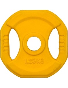 Rubber-Coated Ruberton Plates inSPORTline: Square Rubber-Coated Weight Plate inSPORTline Pump 1.25 kg