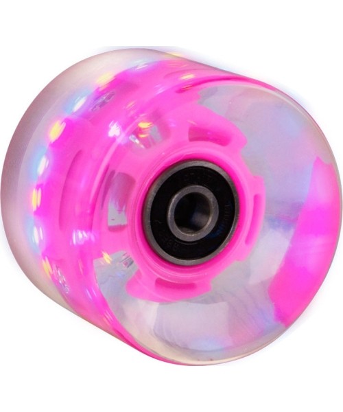 Spare Wheels for Skateboards Worker: Mini riedlentės LED ratukas 60 x 45 mm ABEC7