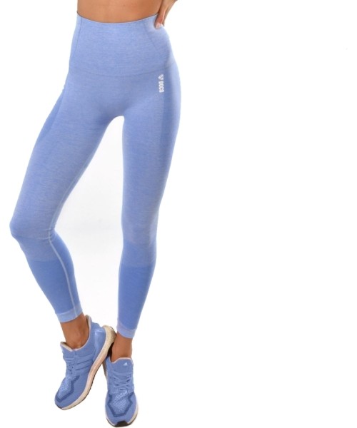 High Waist Leggings Boco Wear: Moteriškos tamprės Boco Wear Blue Melange Push Up