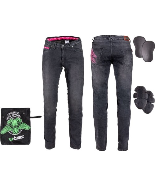 Women's Motorcycle Jeans W-TEC: Moteriški moto džinsai Jeans W-TEC Leonarda