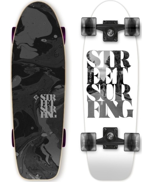 Rulad ja longboardid Street Surfing: Mini longboard Street Surfing Cruiser 28" White Soul