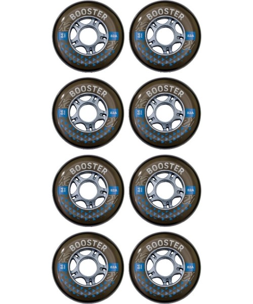 Spare Wheels for Skates K2: Inline Wheels w/ Bearings K2 Booster 84 mm – 8 Pcs.