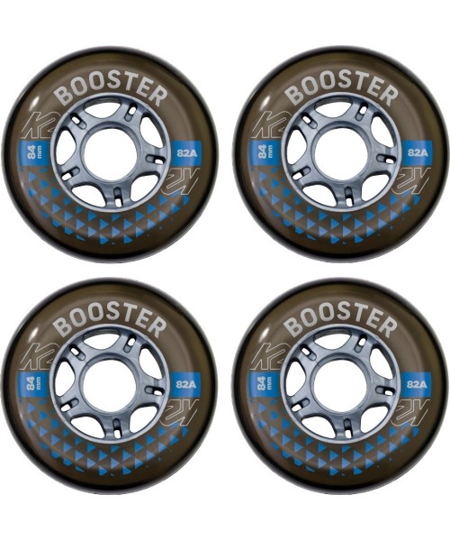 Spare Wheels for Skates K2: Atsarginiai ratukai riedučiams K2 Booster 84 mm – 4 vnt.