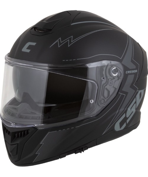 Täieliku näoga kiivrid Cassida: Motorcycle Helmet Cassida Integral GT 2.1 Flash Matte Black/Dark Gray