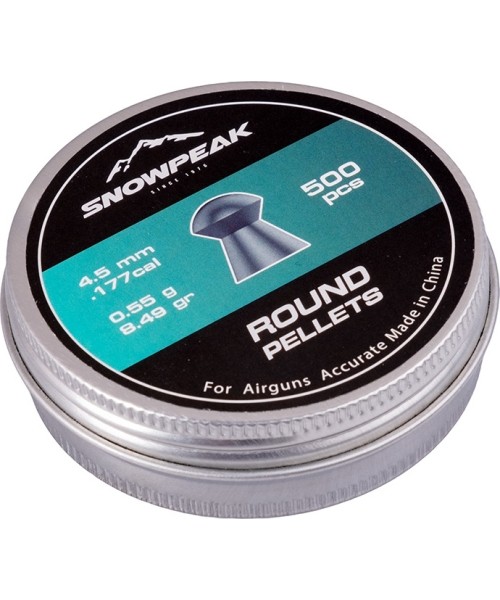 Air Gun Ammunition inSPORTline: Round Air Gun Pellets inSPORTline Snowpeak 4.5 mm 500-Pack