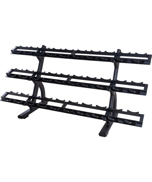 Dumbbell Stands inSPORTline: Three-Shelf Single-Handed Dumbbell Rack inSPORTline GymRack III