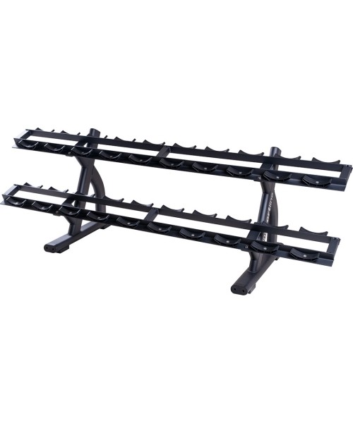 Dumbbell Stands inSPORTline: Two-Shelf Single-Handed Dumbbell Rack inSPORTline GymRack II