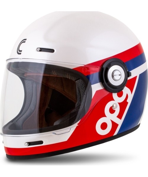 Täieliku näoga kiivrid Cassida: Motorcycle Helmet Cassida Fibre OPG White/Blue/Red