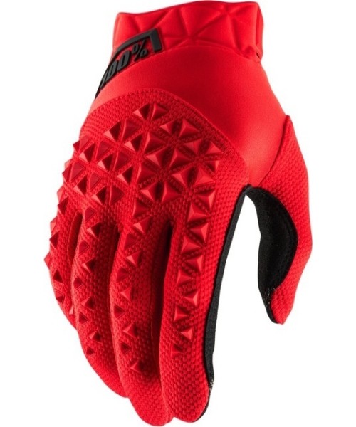 Meeste motokross-kindad 100%: Motocross Gloves 100% Airmatic Red/Black