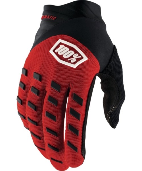 Men's Motorcross Gloves 100%: Motocross Gloves 100% Airmatic Red/Black