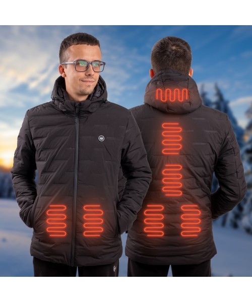 Heated Jackets W-TEC: Vyriška šildoma striukė W-TEC HEATborg