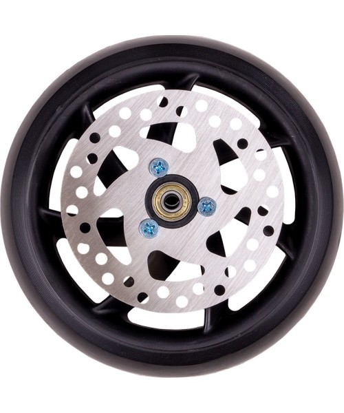 Spare Wheels for Scooters inSPORTline: Replacement Wheel w/ Brake Rotor for inSPORTline Mascarpo Scooter 200 x 40 mm