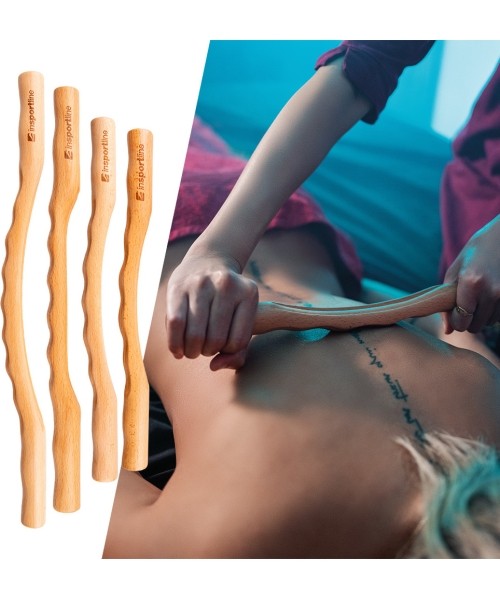 Väike masseerijad inSPORTline: Wooden Scraping Stick Set inSPORTline Jarosa Set