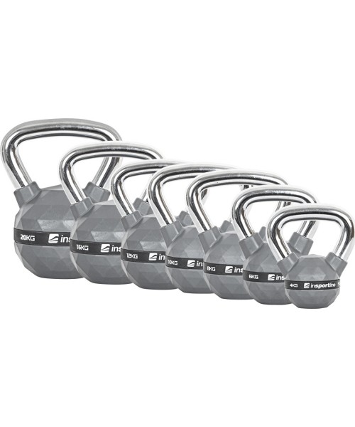 inSPORTline: Rubber-Coated Kettlebell Set inSPORTline PU 4 – 20 kg