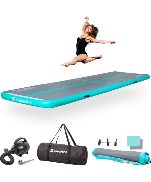 Mattresses & Tatami inSPORTline: Inflatable Exercise Mat inSPORTline Airstunt 400 x 100 x 10 cm Gray