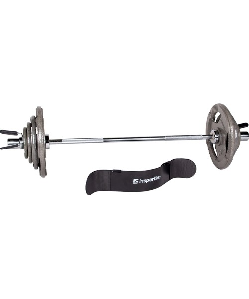 Hantlite komplektid inSPORTline: Olympic Plate-Loaded Barbell Set inSPORTline Hamerton 120 cm/50 mm 45 kg