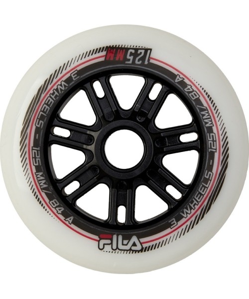 Spare Wheels for Skates Fila: Inline Wheels Fila 125 mm/84 A, 6-Pack