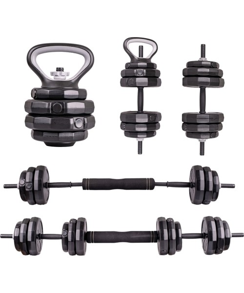 Dumbbell Sets inSPORTline: Cementinių hantelių rinkinys inSPORTline ON-X 6-in-1 40 kg