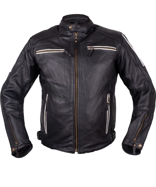 Men's Leather Motorcycle Jackets W-TEC: Odinė motociklininko striukė W-TEC Helsin