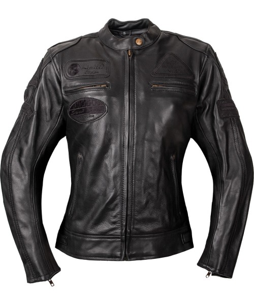 Women's Leather Motorcycle Jackets W-TEC: Women’s Leather Motorcycle Jacket W-TEC Urban Noir Lady