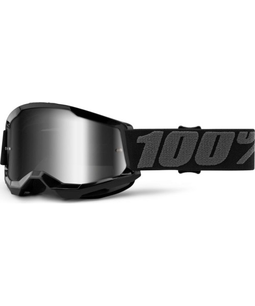 Motorcycle Goggles 100%: Vaikiški motokroso akiniai 100% Strata 2 Youth Mirror