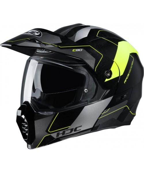 Modular Helmets HJC: Atverčiamas motociklininko šalmas HJC C80 Rox MC4H