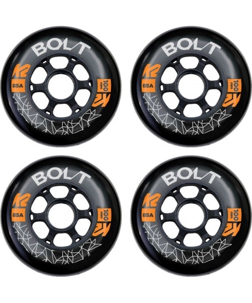 Spare Wheels for Skates K2: Ratukai riedučiams K2 Bolt 100mm - 4vnt.