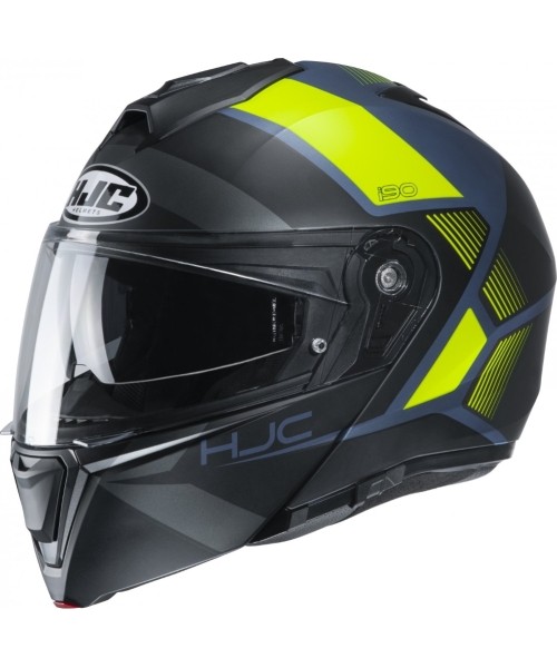 Modular Helmets HJC: Atlenkiamas motociklininko šalmas HJC i90 Hollen MC4HSF P/J