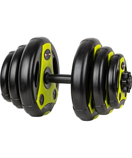 inSPORTline: Keičiamo svorio hantelis inSPORTline 3–18 kg Black-Green