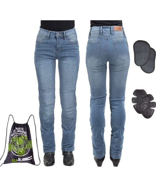 Women's Motorcycle Jeans W-TEC: Moteriški moto džinsai W-TEC Lustipa