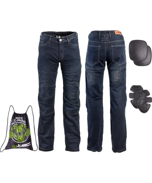 Men's Motorcycle Jeans W-TEC: Vyriški moto džinsai W-TEC Pawted Dark