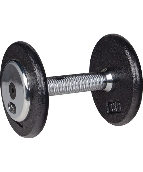 Steel Dumbbells inSPORTline: Metalinis hantelis inSPORTline PROfist 5kg