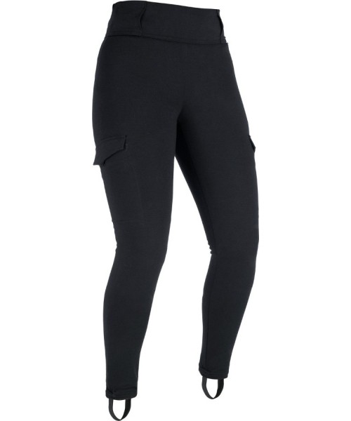 Naiste tekstiilist mootorratta püksid Oxford: Women’s Motorcycle Leggings Oxford Super Cargo Black