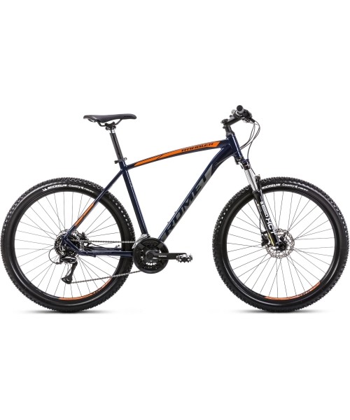 Linnarattad Romet: Dviratis Romet Rambler R7.3 2024 dark blue-orange