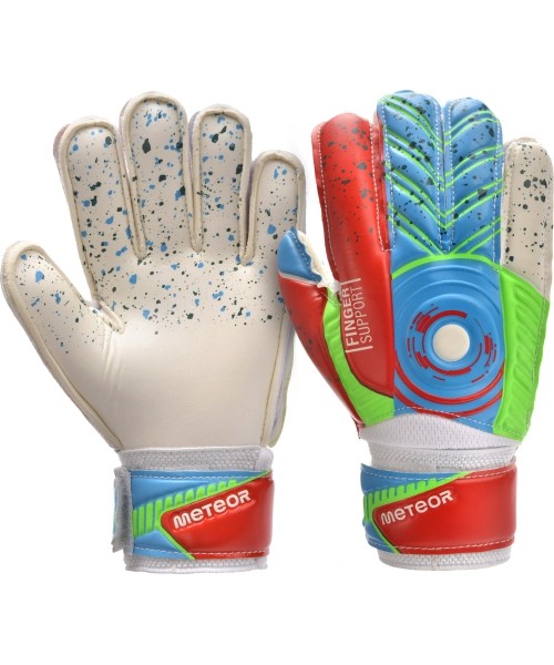 Football Protections and Accessories Meteor: Vartininko pirštinės meteor defence 4 geltonos