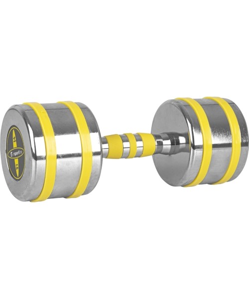 Chrome Dumbbells inSPORTline: Chromuotas hantelis inSPORTline Yellsteel 14 kg