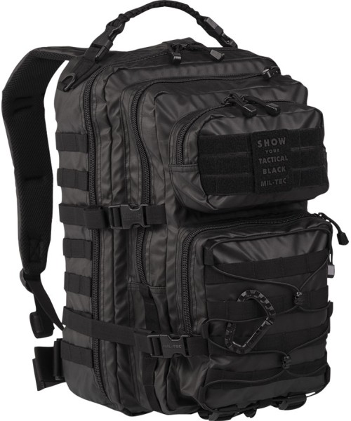 Outdoors Backpacks MIL-TEC: TACTICAL BLACK BACKPACK US ASSAULT LARGE