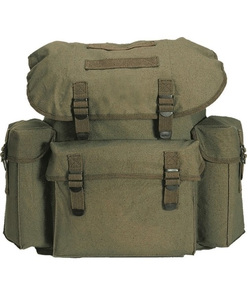 Outdoors Backpacks MIL-TEC: GERMAN OD COTTON IMP. RUCKSACK