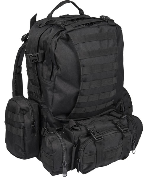 Seljakotid matkale MIL-TEC: BLACK DEFENSE PACK ASSEMBLY