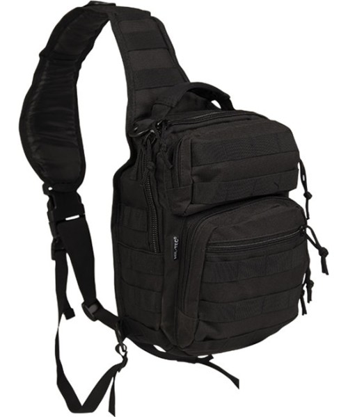 Outdoors Backpacks MIL-TEC: BLACK ONE STRAP ASSAULT PACK SMALL