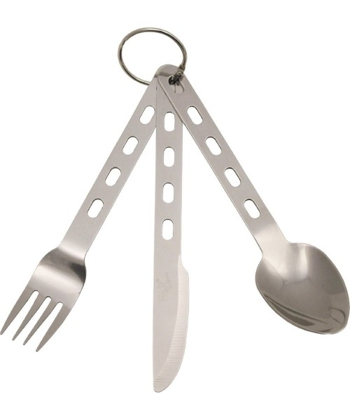 Cutlery FoxOutdoor: FoxOutdoor Extra Light 3-osaline söögiriistade komplekt