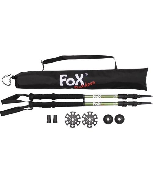 Nordic Walking Poles FoxOutdoor: Šiaurietiško ėjimo lazdos FoxOutdoor Lusen, aliuminio