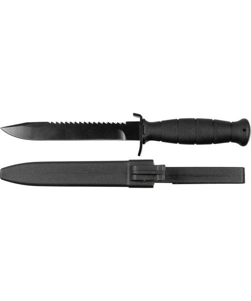 Hunting and Survival Knives MFH:  Knife MFH - Black, Saw Back