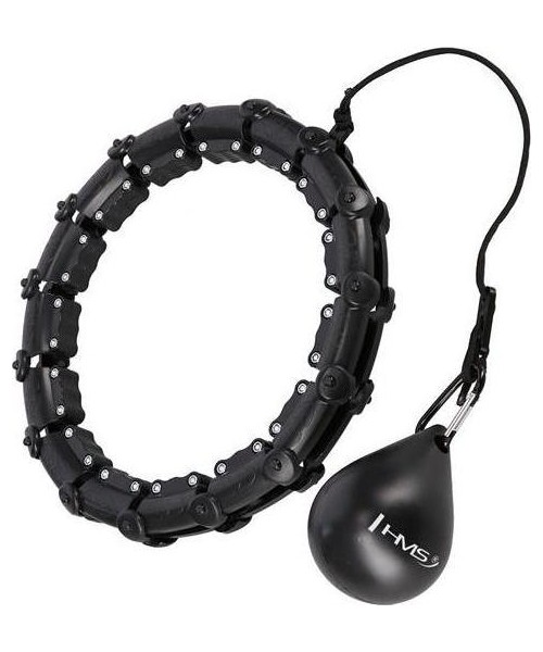 Weight Hoops HMS: HHW11 PLIUS DYDIS HULA HOOP JUODAS SU SVORIU HMS