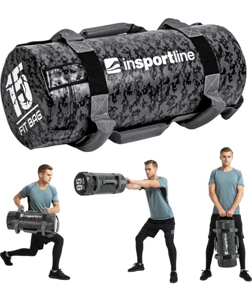 Power Bags inSPORTline: Jėgos maišas su rankenomis inSPORTline FitBag Camu 15kg