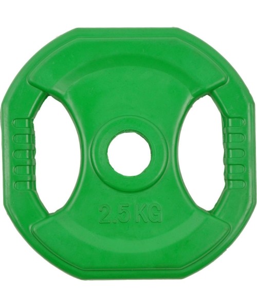 Rubber-Coated Ruberton Plates inSPORTline: Square Rubber-Coated Weight Plate inSPORTline Pump 2.5 kg