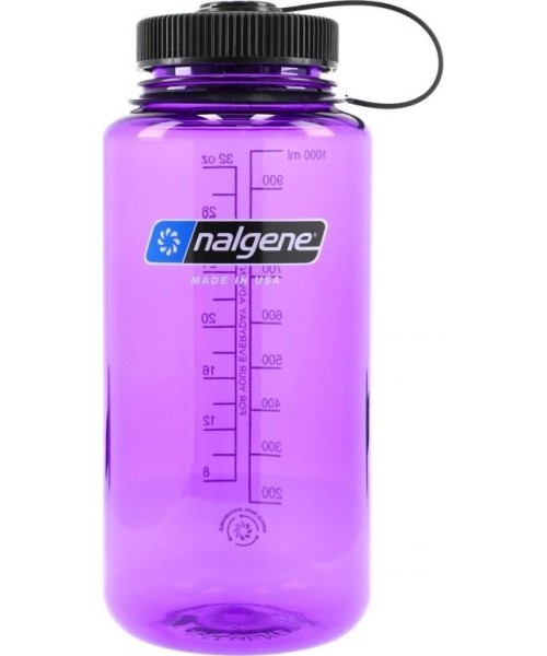 Canteens and Mugs Nalgene: Butelka Nalgene Wide Mouth 1 l purpurinės spalvos